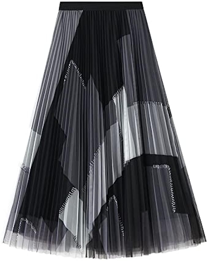 Dirholl Women&#039;s A-Line Fairy Elastic Waist Tulle Midi Skirt