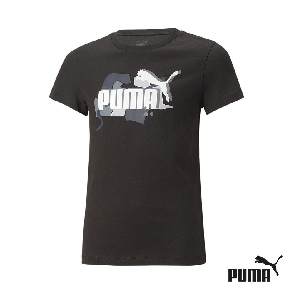 PUMA Essentials+ STREET ART Youth Girl&#039;s Logo Tee