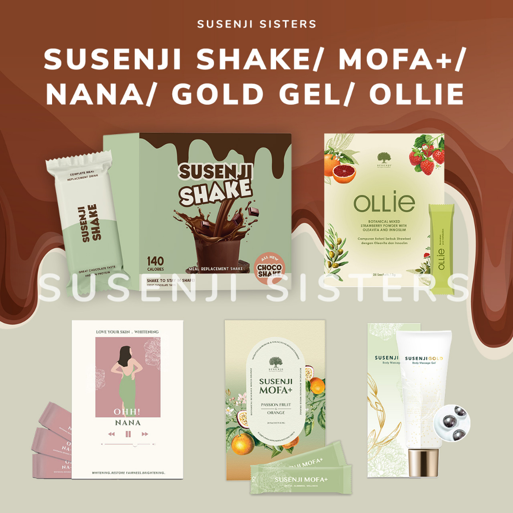 INSTOCKS + PROMO - Susenji Shake, Gold Gel, Mofa+, Nana. Free shaker. Slimming, detoxing, whitening